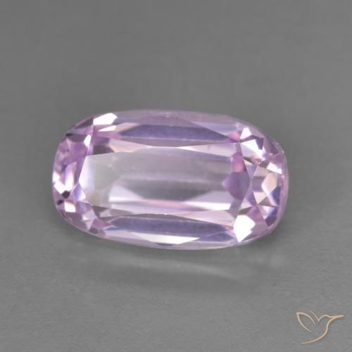 Kunzita Roxo Real Rosa Natural 4.83ct, Almofada, VS