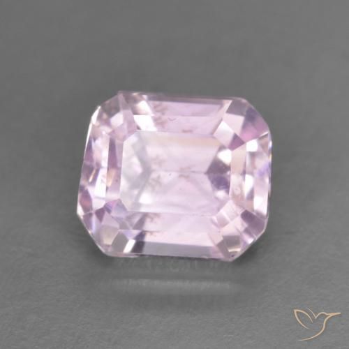 Kunzita Medium Light-Pink Natural 1.63ct, Corte Octógono / Esmeralda, VVS-VS