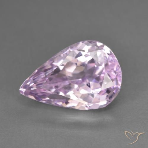 6.17ct Natural Roxo Rosa Kunzita, Formato de pêra, VVS-VS