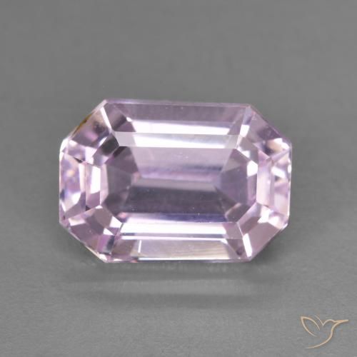 4.66ct Natural Roxo Rosa Kunzita, Corte Esmeralda, VS