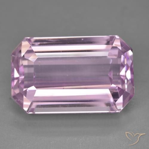 22.43ct Natural rosa médio Kunzita, Corte Esmeralda, VVS-VS