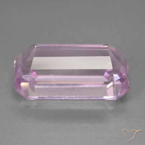 Kunzita rosa médio Natural 22.43ct, Corte Octógono / Esmeralda, VVS-VS
