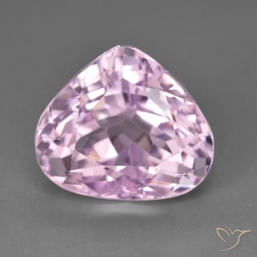 9.37ct Natural Tom Rosa Cereja Kunzita, Formato de pêra, VVS-VS