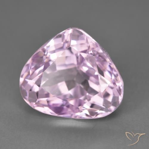 Kunzita Tom Rosa Cereja Natural 9.37ct, Formato de pêra, VVS-VS