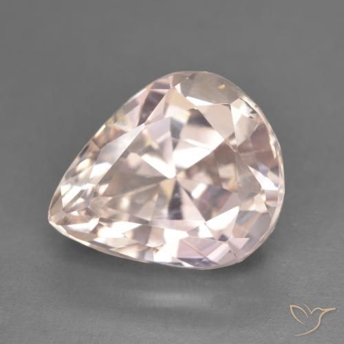 8.23ct Natural Rosa Flamingo Kunzita, Formato de pêra, VVS-VS