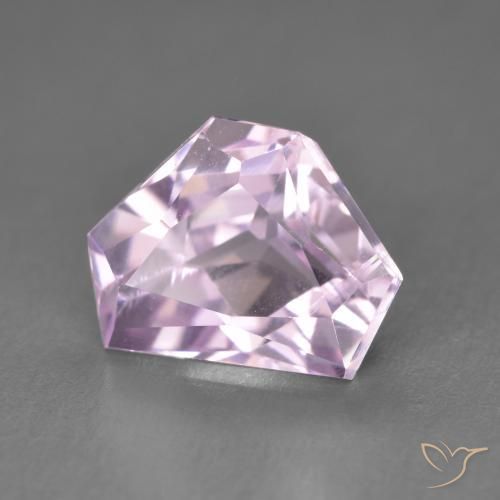 Kunzita Tom Rosa Muito Claro Natural 4.96ct, Chique, VVS-VS