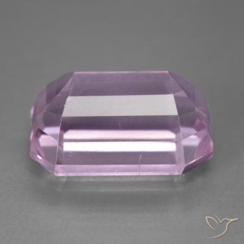 Kunzita Rosa bem claro Natural 21.73ct, Corte Octógono / Esmeralda, VVS-VS