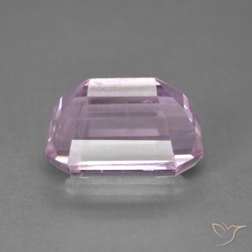 Kunzita Roxo Royal Muito Claro Rosa Natural 6.48ct, Corte Octógono / Esmeralda, VS