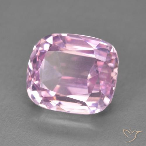 Kunzita Tom Rosa Cereja Natural 5.03ct, Almofada, VVS