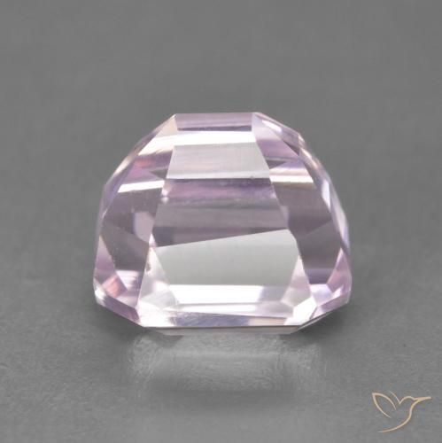 Kunzita Roxo Real Rosa Natural 3.41ct, Corte Octógono / Esmeralda, VVS