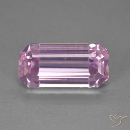 6.19ct Natural rosa médio Kunzita, Corte Esmeralda, VVS