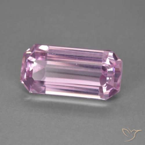 Kunzita rosa médio Natural 6.19ct, Corte Octógono / Esmeralda, VVS