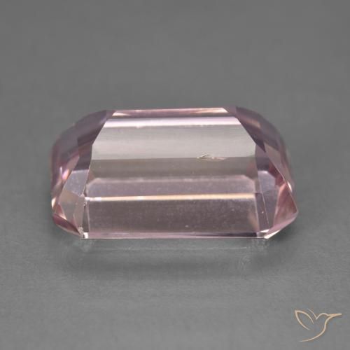 Kunzita rosa médio Natural 9.85ct, Corte Octógono / Esmeralda, VS