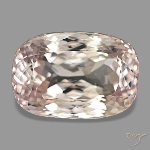 Kunzita rosa natural 43,49ct, almofada cortada, VS