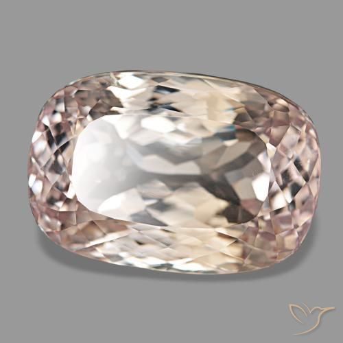 Kunzita rosa natural 43,49ct, almofada cortada, VS