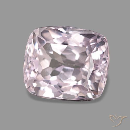 Kunzita rosa natural 3,53ct, almofada cortada, VS