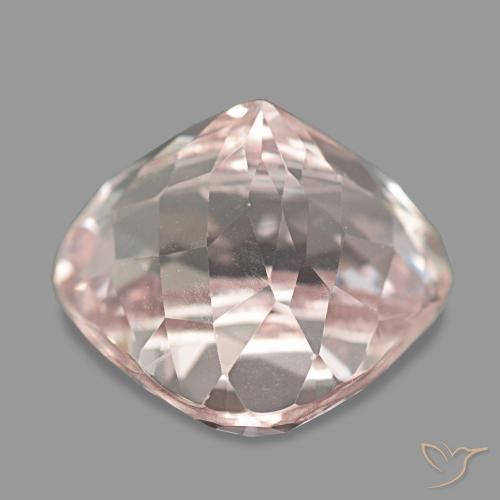 Kunzita rosa natural 13,45ct, trillion, VS