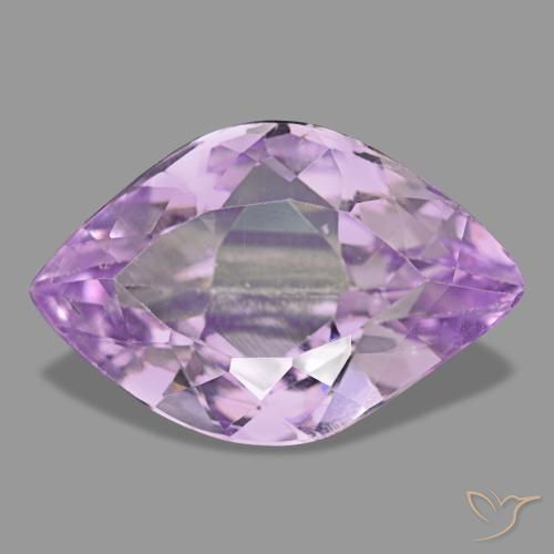 Kunzita violeta natural 6,92ct, marquise, VS