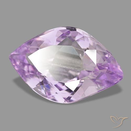 Kunzita violeta natural 6,92ct, marquise, VS