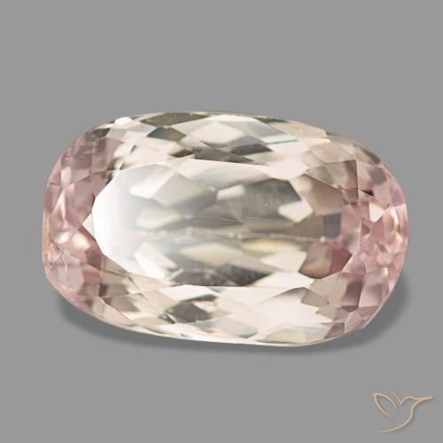 Kunzita rosa natural 10,83ct, corte oval, VS