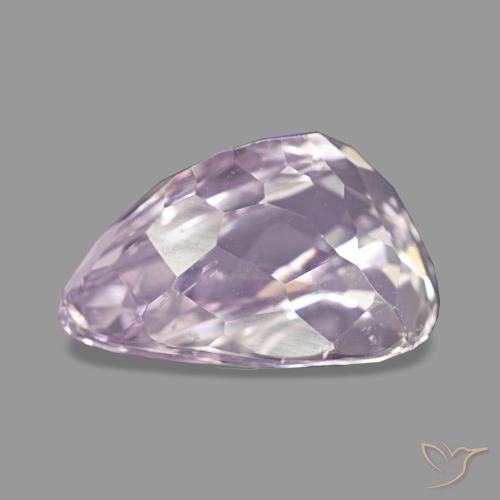 Kunzita rosa natural 3,75ct, formato de pêra, VS