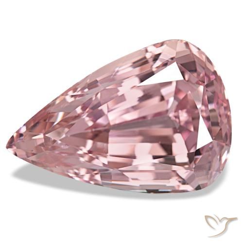 166.37ct rosa kunzita, formato de pêra, VVS