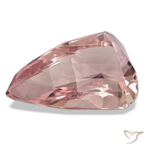 Kunzita rosa natural 166,37ct, formato de pêra, VVS