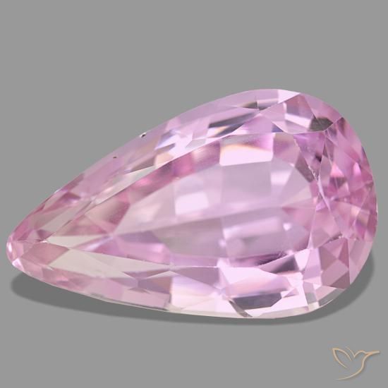 24.32ct rosa kunzita, formato de pêra, VS