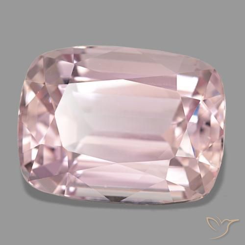 Kunzita rosa natural 10,60ct, almofada cortada, VVS