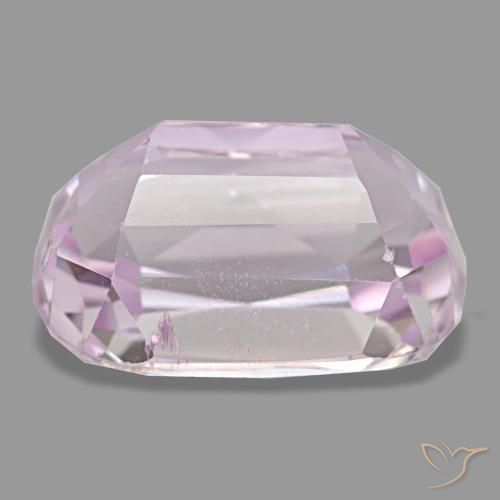 Kunzita rosa natural 2,59ct, almofada cortada, VS