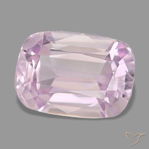 Kunzita rosa natural 4,58ct, almofada cortada, VS