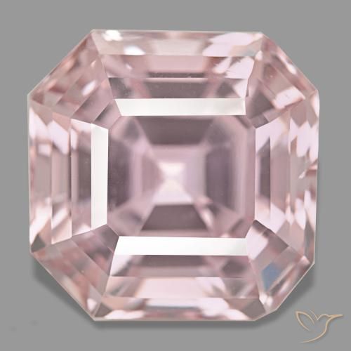 Kunzita rosa natural 48,86ct, corte esmeralda, VS