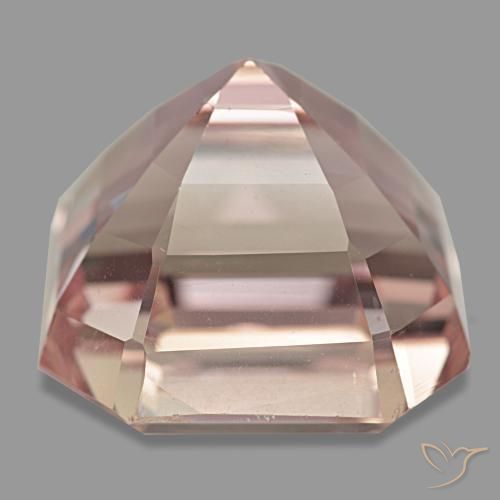Kunzita rosa natural 48,86ct, corte esmeralda, VS