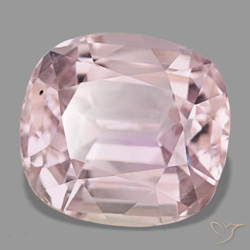 Kunzita rosa natural 27,90ct, almofada cortada, VS