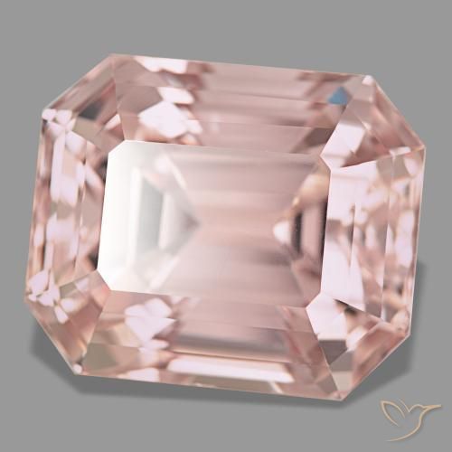 Kunzita rosa natural 38,18ct, corte esmeralda, VVS-VS