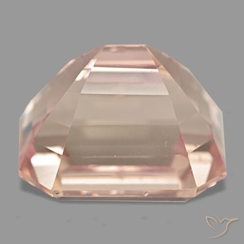 Kunzita rosa natural 38,18ct, corte esmeralda, VVS-VS