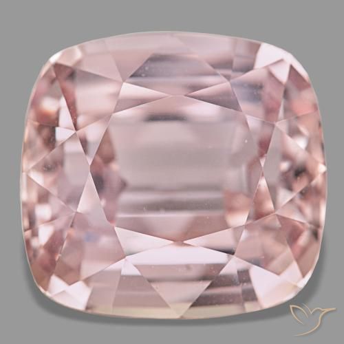 Kunzita rosa natural 60,24ct, almofada cortada, VS