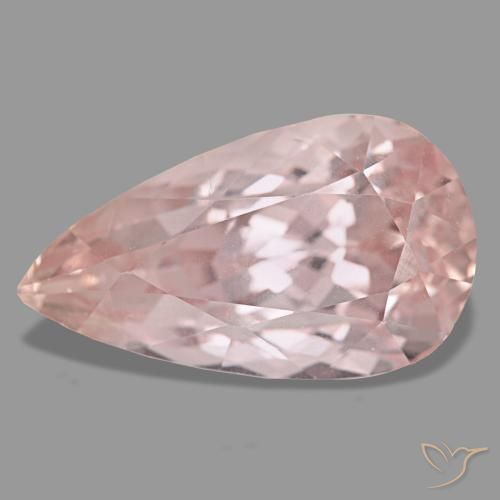 Kunzita rosa natural 24,20ct, formato de pêra, VVS-VS