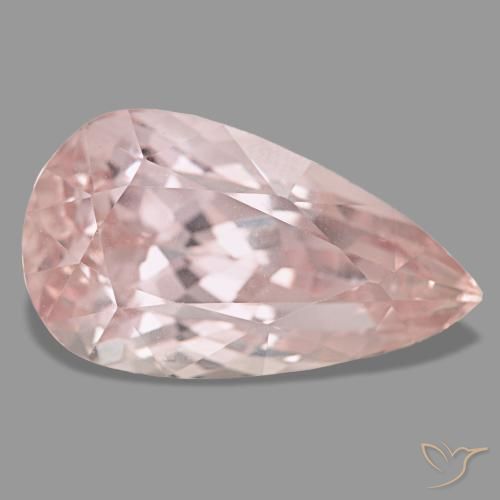Kunzita rosa natural 24,20ct, formato de pêra, VVS-VS