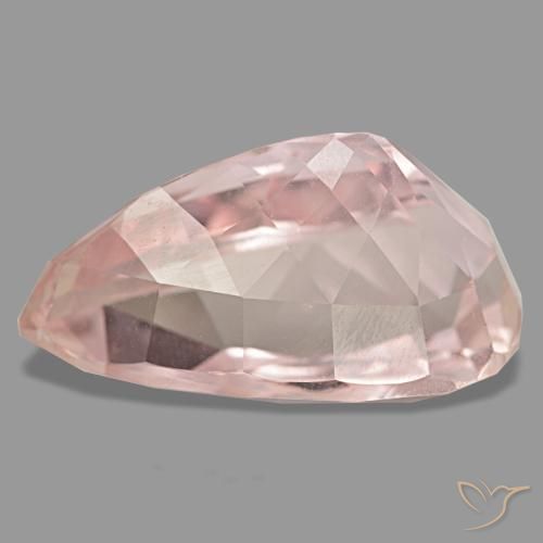 Kunzita rosa natural 24,20ct, formato de pêra, VVS-VS