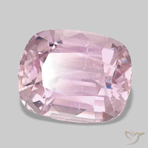 Kunzita rosa natural 19,31ct, almofada cortada, VS