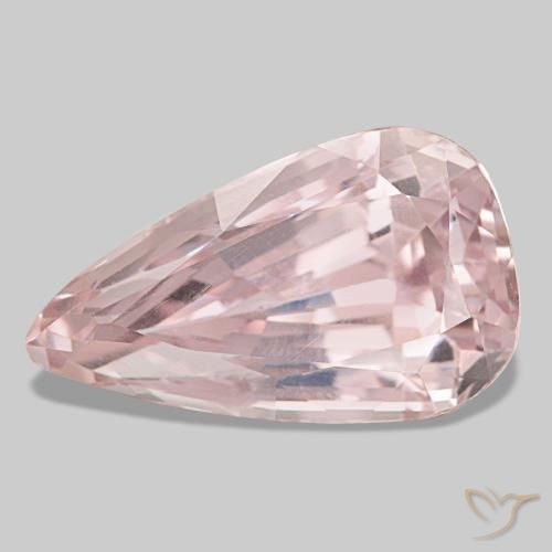 30.90ct rosa kunzita, formato de pêra, VS