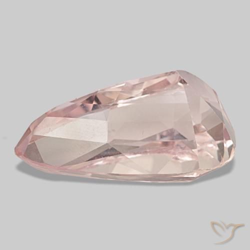 Kunzita rosa natural 30,90ct, formato de pêra, VS