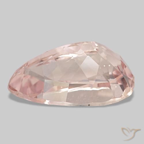 Kunzita rosa natural 23,91ct, formato de pêra, VS