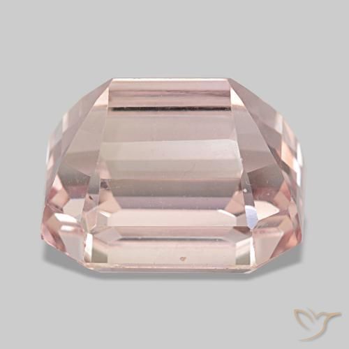 Kunzita rosa natural 34,25ct, corte esmeralda, VVS-VS