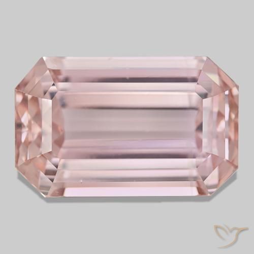 63.93ct rosa kunzita, corte esmeralda, VVS-VS