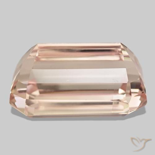 Kunzita rosa natural 63,93ct, corte esmeralda, VVS-VS