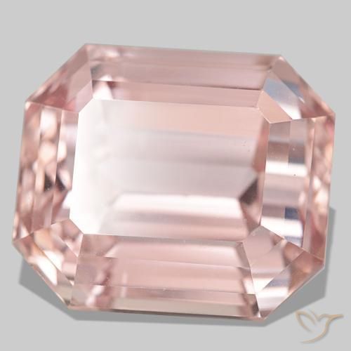 Kunzita rosa natural 58,55ct, corte esmeralda, VVS-VS