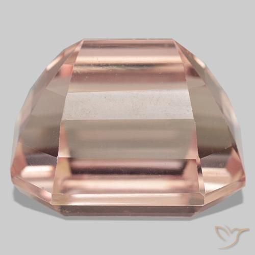 Kunzita rosa natural 58,55ct, corte esmeralda, VVS-VS