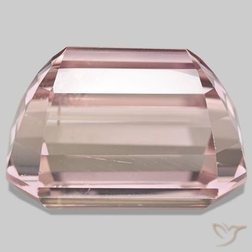 Kunzita rosa natural 61,71ct, corte esmeralda, VS